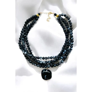 Çoklu Alaçatı Boncuk Akrilik Kolye