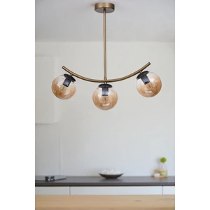 Velvet 3 Lü Eskitme Bal Camlı Plafonyer Avize