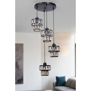 Leo 4 Lü Tepsili Siyah Sarkıt