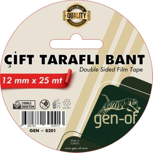 Çift Taraflı Bant 12X25 M (GEN-8201)