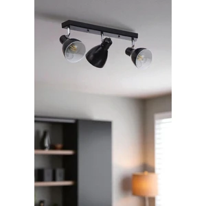 Otis 3 Lü Sıralı Siyah Plafonyer Avize