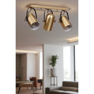 London 3 Lü Sıralı Eskitme Plafonyer Avize