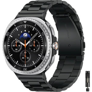 Galaxy Watch 8 44MM 40MM / Galaxy Watch 8 Classic 46MM ile Uyumlu Paslanmaz Çelik Kordon