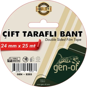 Çift Taraflı Bant 24X25 M (GEN-8203)