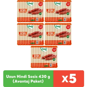 Uzun Hindi Sosis 430 g x 5 adet