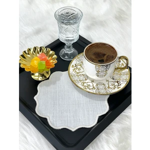 Sunum Peçetesi, Kokteyl Peçetesi, Kahve Yanı Sunumluk, Nakışlı Sunum Peçetesi 6’lı