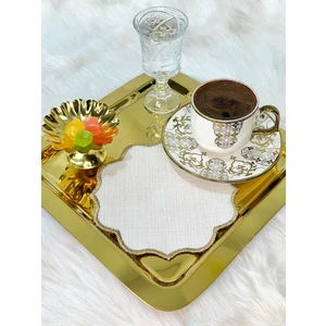 Sunum Peçetesi, Kokteyl Peçetesi, Kahve Yanı Sunumluk, Nakışlı Sunum Peçetesi 6’lı