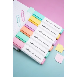 Matt Notebook 6'lı Highlighter Pastel Renk Fosforlu Kalem Seti
