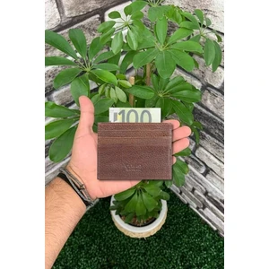 Derije Hakiki Deri Taba Unisex Ince Kartlık (T1388)