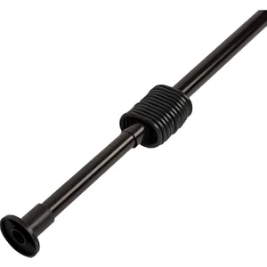 Banyo Perde Borusu 160cm-260cm Siyah Duş Perde Borusu Duşakabin Perde Askısı Yaylı Duş Borusu Metal