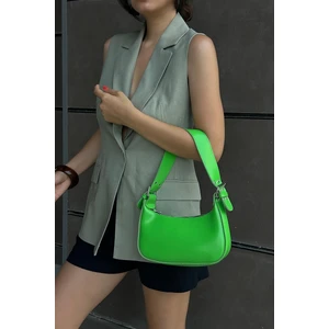Muse Oval Baget Çanta Yeşil