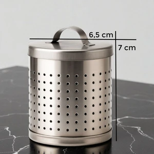 Çaydanlık Içi Demlik Süzgeci Paslanmaz 6.5x7 cm -Ince Gözenekli Pratik Kullanım Çaycı Süzgeci Metal