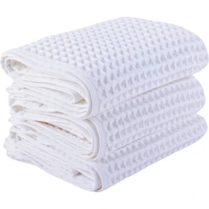 Lüks Waffle El Havlusu Seti 3 Adet, 40X80CM 100% Pamuk Yüksek Kaliteli Çabuk Kuruyan Waffle Havl