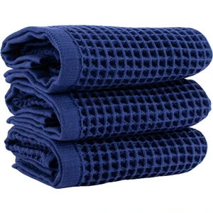 Lüks Waffle El Havlusu Seti 3 Adet, 40X80CM 100% Pamuk Yüksek Kaliteli Çabuk Kuruyan Waffle Havl