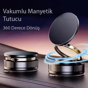 Yesnıce 360 ° Dönen Magsafe Destekli Telefon Tutucu Vakumlu Katlanabilir Tüm Cihazlarla Uyumlu