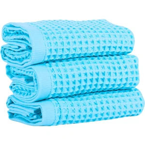 Lüks Waffle El Havlusu Seti 3 Adet, 40X80CM 100% Pamuk Yüksek Kaliteli Çabuk Kuruyan Waffle Havl