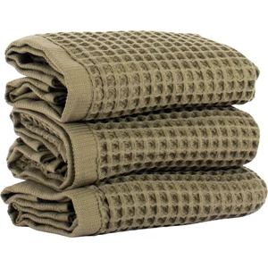 Lüks Waffle El Havlusu Seti 3 Adet, 40X80CM 100% Pamuk Yüksek Kaliteli Çabuk Kuruyan Waffle Havl