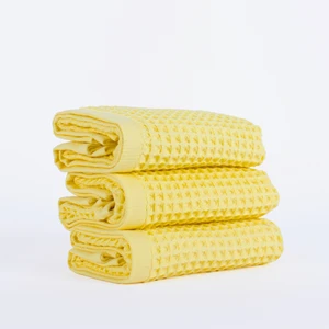 Lüks Waffle El Havlusu Seti 3 Adet, 40X80CM 100% Pamuk Yüksek Kaliteli Çabuk Kuruyan Waffle Havl