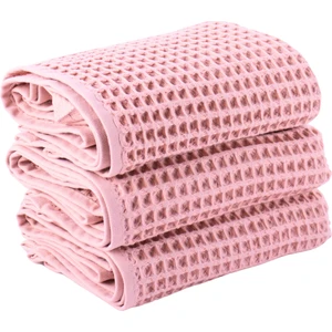 Lüks Waffle El Havlusu Seti 3 Adet, 40X80CM 100% Pamuk Yüksek Kaliteli Çabuk Kuruyan Waffle Havl