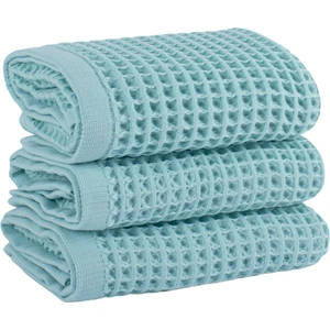 Lüks Waffle El Havlusu Seti 3 Adet, 40X80CM 100% Pamuk Yüksek Kaliteli Çabuk Kuruyan Waffle Havl