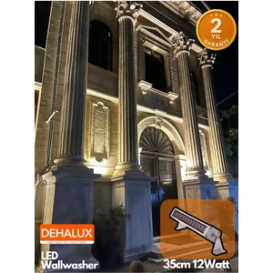 35CM 12W LED Wallwasher Günışığı 3000K | Dış Cephe, Minare, Bahçe Aydınlatma | Iç-Dış Kullanım IP65