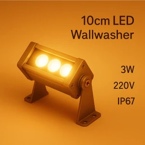 10CM 3WATT Wallwasher LED Amber Duvar Boyama