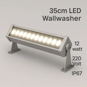 35CM 12W LED Wallwasher Naturel Beyaz 4000K | Dış Cephe, Minare, Bahçe Aydınlatma | Iç-Dış Kullanım