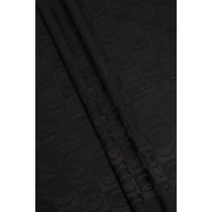 Dama Desen Siyah Naia Pamuk Şal 70X200