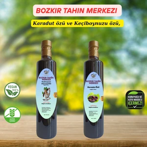 Bozkır Tahin Merkezi Karadut Özü 700 gr & Keçiboynuz Özü 700 gr (Soğuk Sıkım&doğal)