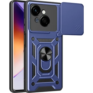 Tecno Spark Go 1 2025 Kılıf Magnetik Standlı Kamera Korumalı Zore Sürgülü Vega Kapak