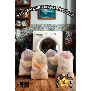 4 Adet Çamaşır Yıkama Filesi Seti 40X60 cm – Çamaşır Yıkama Filesi Seti