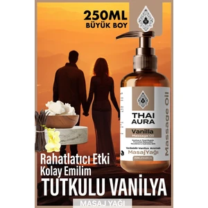 Thai Alura 250ML Afrodizyak Yenilebilir Vanilyalı Masaj Yağı: Doğal Afrodizyak Etkisiyle Thai Masajı Hisset