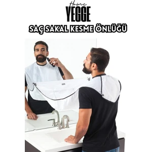 Saç Sakal Kesme Tıraş Önlüğü - Vantuzlu Traş Önlüğü Beyaz Traş Örtüsü