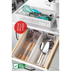 Nandy Home 3 Adet Çekmece Içi Bıçaklık & Kaşıklık Organizer