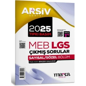2025 Lgs Arşiv Serisi Tıpkı Basım Çıkmış Sorular
