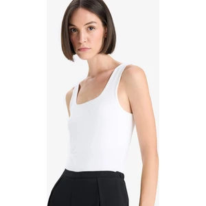 Slim Fit Basic Düz Kare Yaka Atlet C2622AX25AU