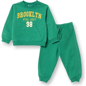 Hellobaby Erkek Bebek Eşofman Takım Bisiklet Yaka Uzun Kol