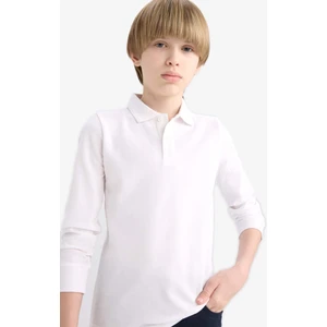 Erkek Çocuk Polo Yaka Pike Uzun Kollu Okul Tişörtü L0288A625AU