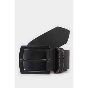 Erkek Dikdörtgen Toka Suni Deri Günlük Kemer F6804AXNS