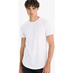 Long Muscle Fit Bisiklet Yaka Basic Düz Kısa Kollu Tişört N2104AZ25AU