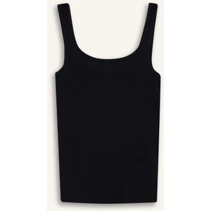 Slim Fit Dar Kesim Basic Düz Yuvarlak Yaka Fitilli Kaşkorse Atlet E5540AX25AU