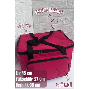 45 Lt. Termal Kamp ve Piknik Yemek Taşıma Çantası, Soğutucu Buzluk Çanta