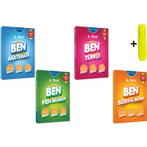Bilfen Yayınları 4.sınıf Ben Matematik Fen Türkçe Sosyal Etkinlik Kitabı Seti