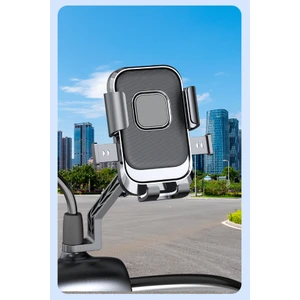 Altron Bisiklet Scooter Motosiklet Otomatik Tuşlu Motosiklet Ayna Bağlantılı Telefon Tutucu