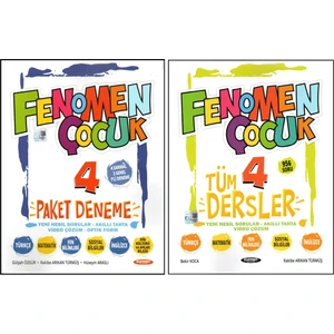 Fenomen 4. Sınıf Paket Deneme+Kurmay Tüm Dersler Soru Bankası (2 Kitap)