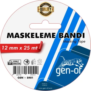 Maskeleme Bandı 12X25 M (GEN-8401)