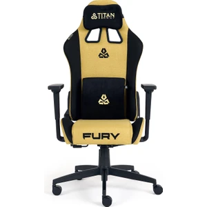 Fury Mustard Kumaş Oyuncu Koltuğu