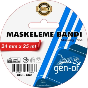 Maskeleme Bandı 24X25 M (GEN-8403)