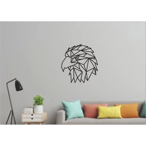 Numa Concept Geometrik Kartal Duvar Tablosu 32X31CM - Ahşap Dekoratif Modern Duvar Süsü