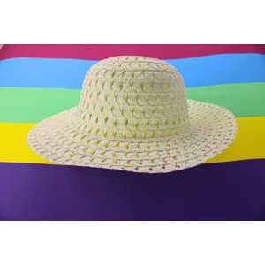 Hasır Görünümlü Kız Çocuk Şapkası1-6 Yaş